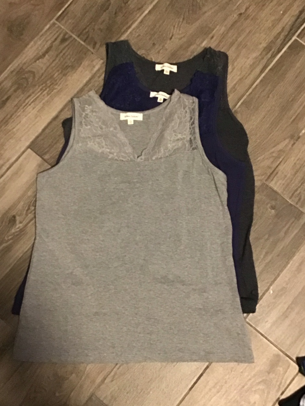 NWOT! Set 3 Tank Tops- Navy, Dark and Light Grey